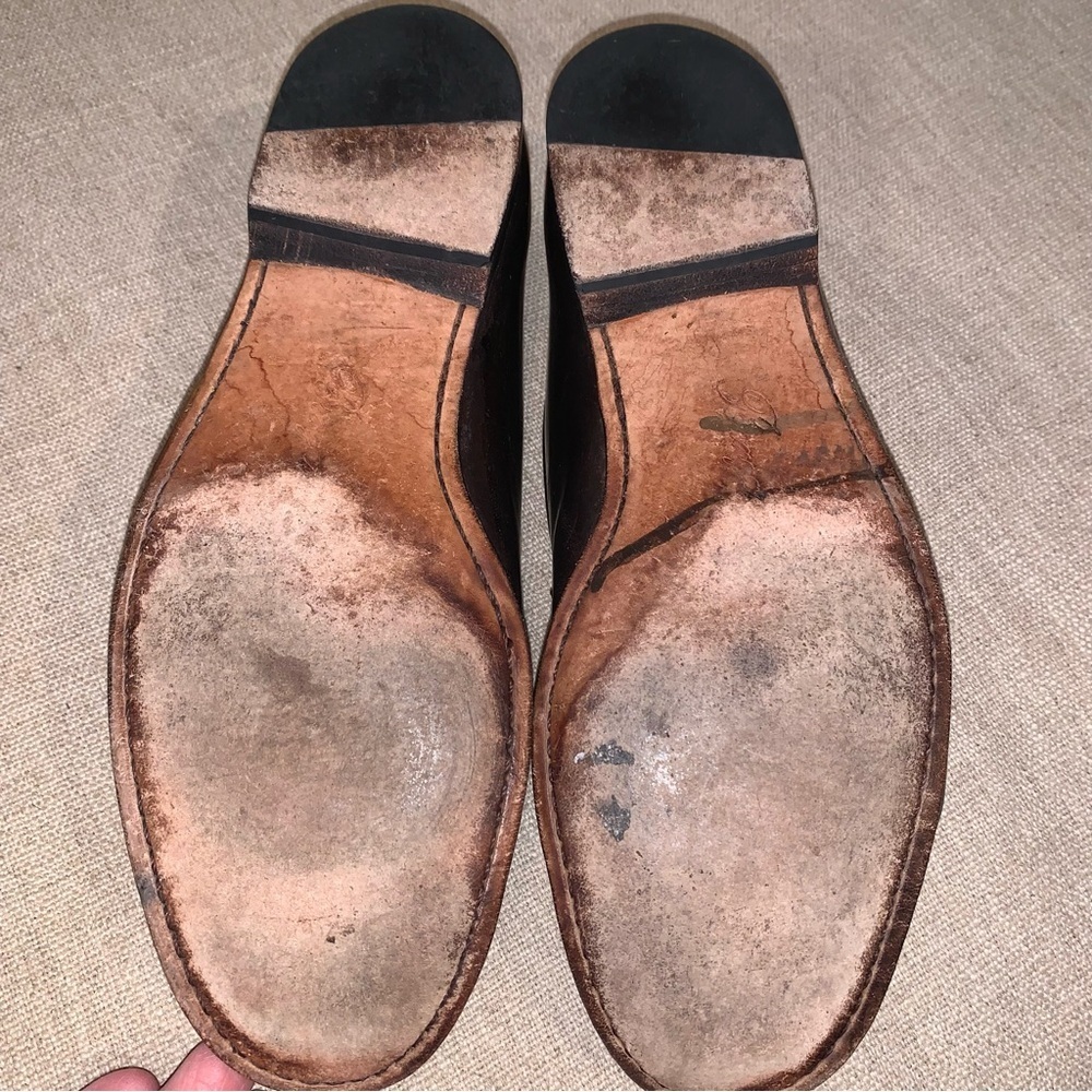 SOLD Bragano Leather & Suede Penny Loafers Men's Size 9M